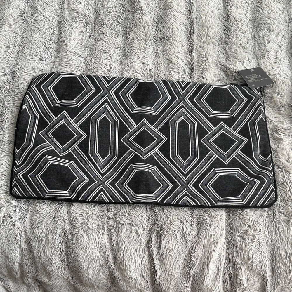 Restoration Hardware Black and White Geometric Accent Pillow Cover